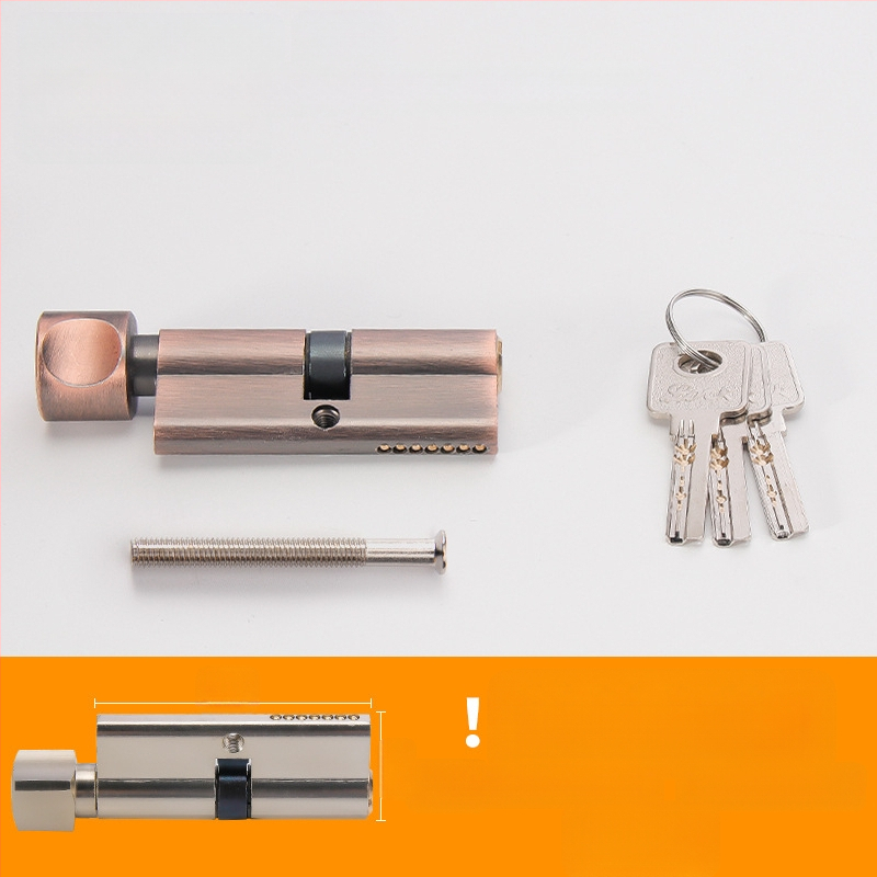 Κυλινδρος κλειδώματος PH-668, κατασκευή από κράμα χαλκού-ψευδαργύρου-αλουμινίου, μάρκα Flat Ring, κατάλληλο για εσωτερικές πόρτες, μοντέρνο μινιμαλιστικό στυλ