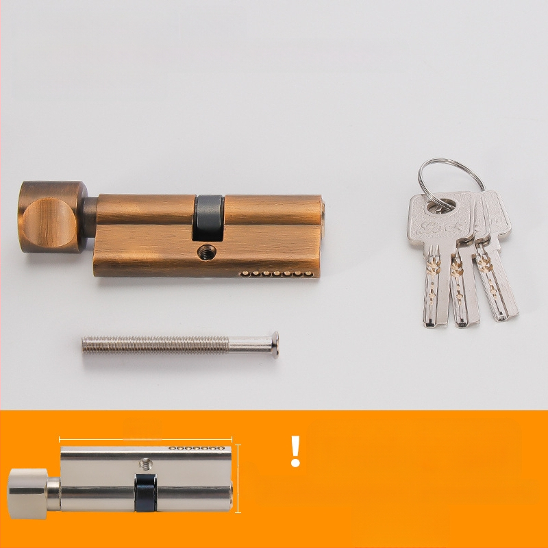 Κυλινδρος κλειδώματος PH-668, κατασκευή από κράμα χαλκού-ψευδαργύρου-αλουμινίου, μάρκα Flat Ring, κατάλληλο για εσωτερικές πόρτες, μοντέρνο μινιμαλιστικό στυλ