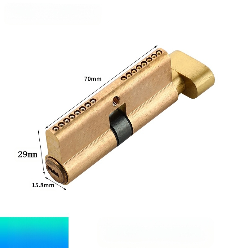 Κυλινδρος κλειδώματος PH-668, κατασκευή από κράμα χαλκού-ψευδαργύρου-αλουμινίου, μάρκα Flat Ring, κατάλληλο για εσωτερικές πόρτες, μοντέρνο μινιμαλιστικό στυλ