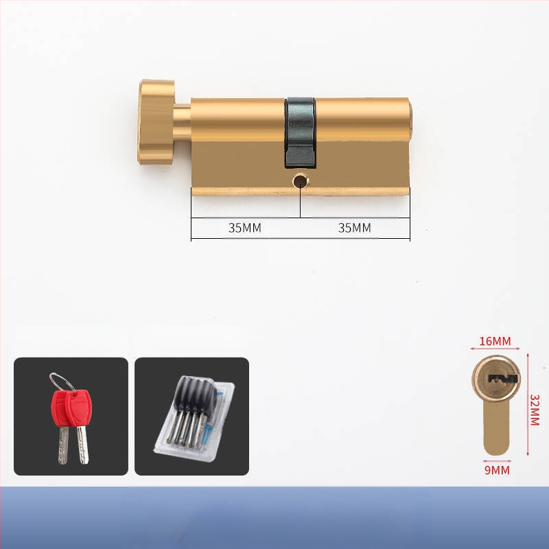 Κυλινδρος κλειδώματος PH-668, κατασκευή από κράμα χαλκού-ψευδαργύρου-αλουμινίου, μάρκα Flat Ring, κατάλληλο για εσωτερικές πόρτες, μοντέρνο μινιμαλιστικό στυλ