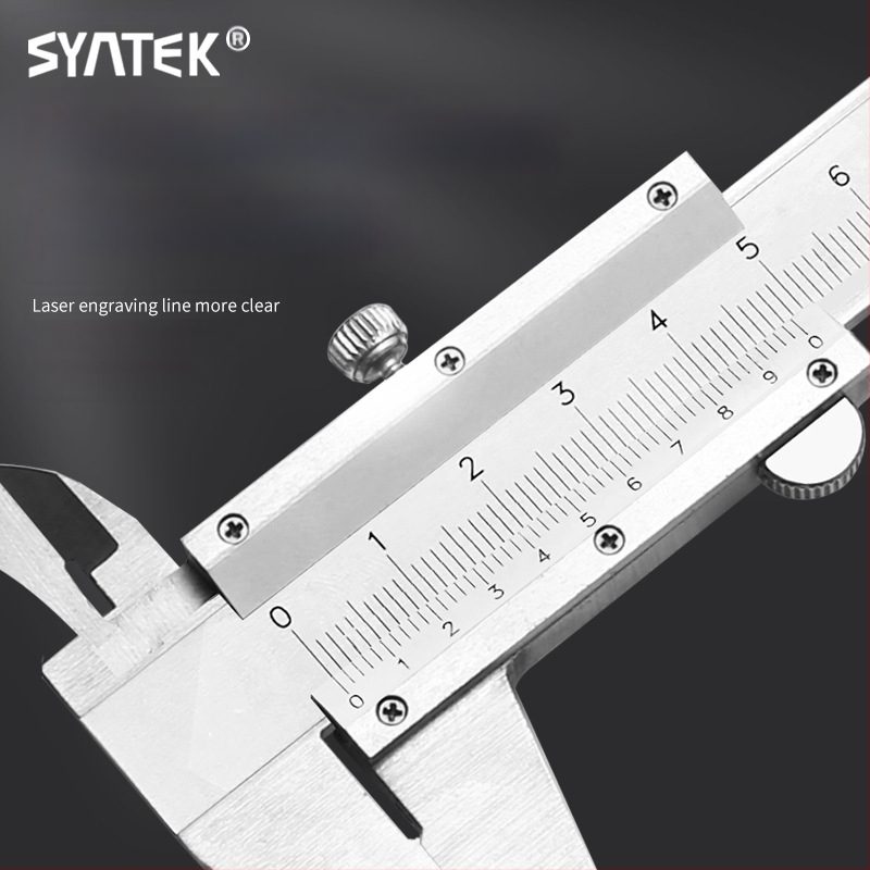 Syntek верниер штангенциркул, неръждаема стомана, затворен тип, индустриално качество