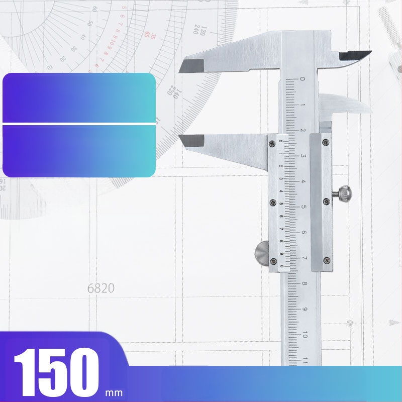 Syntek верниер штангенциркул, неръждаема стомана, затворен тип, индустриално качество