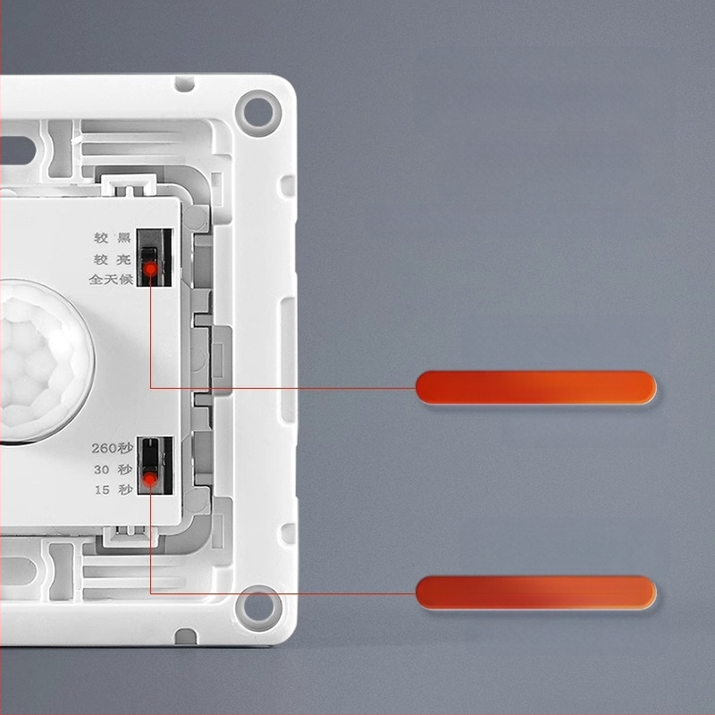 Αισθητήρας κίνησης υπέρυθρων με καθυστέρηση 1,5 δευτερόλεπτα, εύρος τάσης 0-440 V