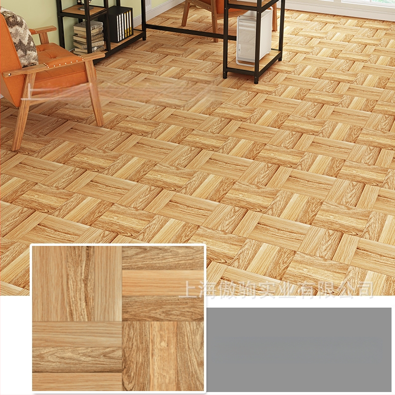 Αυτοκόλλητα PVC πλακάκια δαπέδου με μοτίβο ξύλου, αδιάβροχα και ανθεκτικά, 1,5 mm, απευθείας τοποθέτηση σε τσιμέντο, Διαθέσιμο 3D μοντέλο, Μάρκα: Chen's brothers couplet, Ποιότητα: Υψηλή