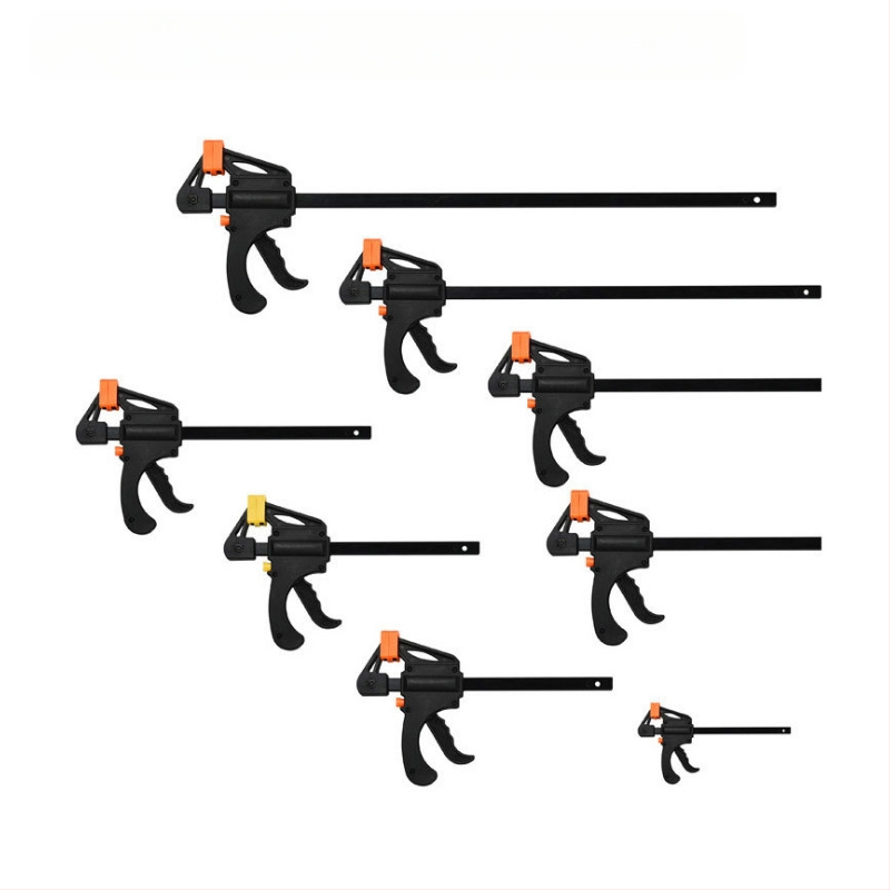 Дърводелска F‑щипка, 4–30 инча, пластмасова глава, марка DZT/Dongzhe