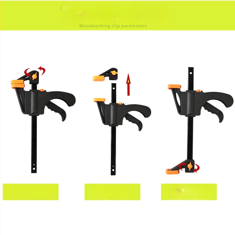 Дърводелска F‑щипка, 4–30 инча, пластмасова глава, марка DZT/Dongzhe