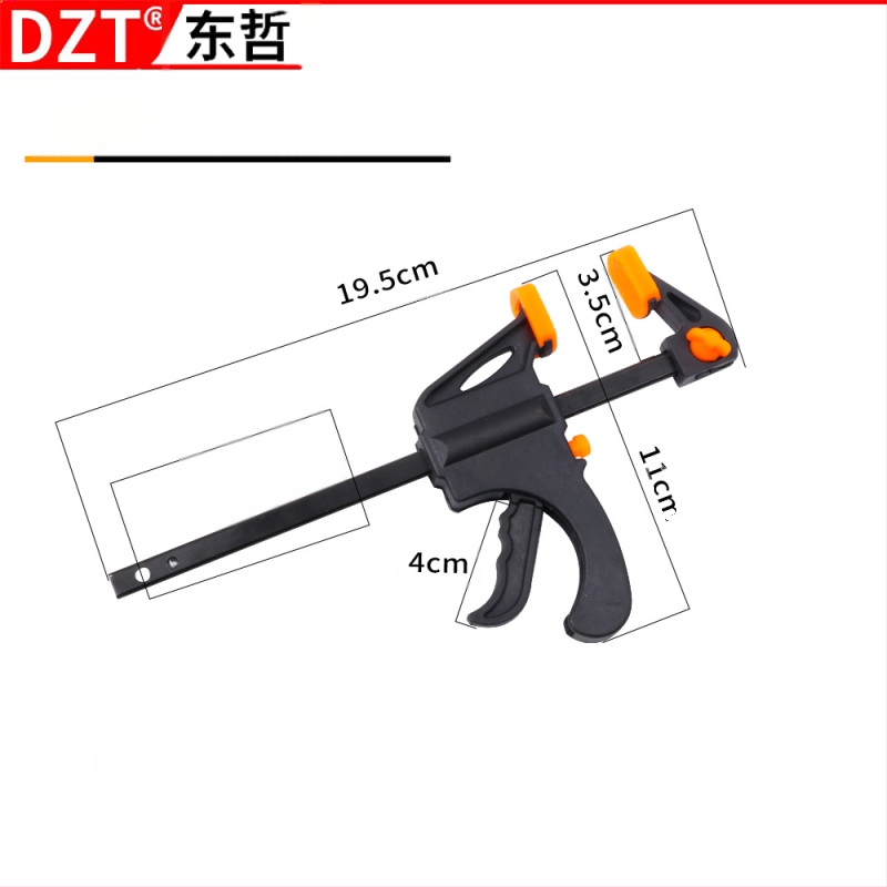 Дърводелска F‑щипка, 4–30 инча, пластмасова глава, марка DZT/Dongzhe