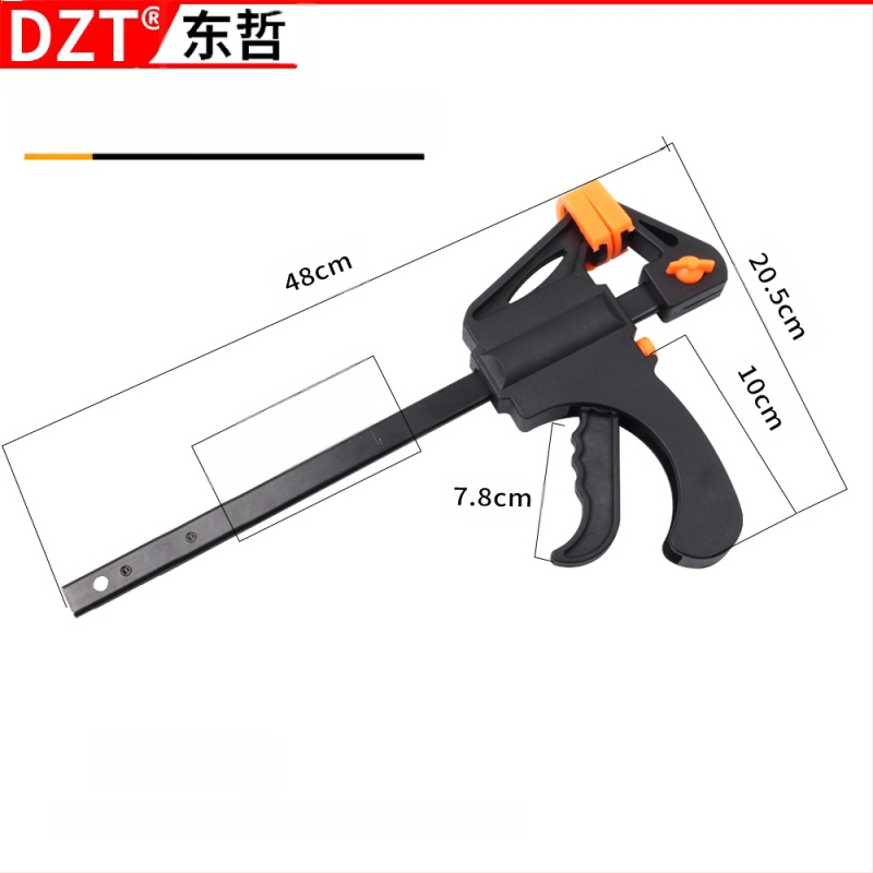 Дърводелска F‑щипка, 4–30 инча, пластмасова глава, марка DZT/Dongzhe