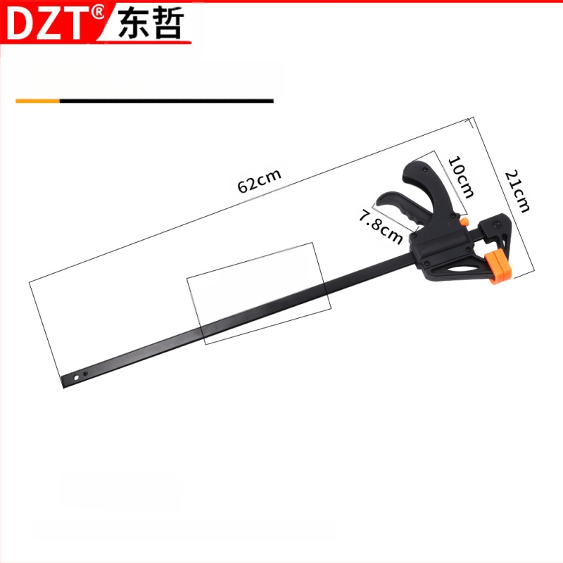 Дърводелска F‑щипка, 4–30 инча, пластмасова глава, марка DZT/Dongzhe