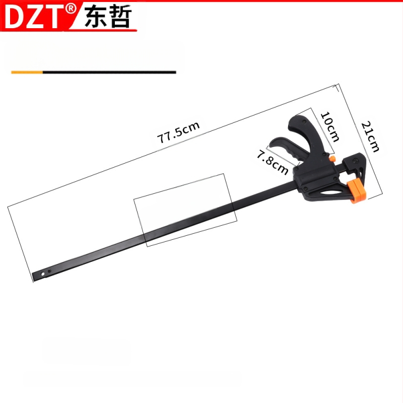 Дърводелска F‑щипка, 4–30 инча, пластмасова глава, марка DZT/Dongzhe