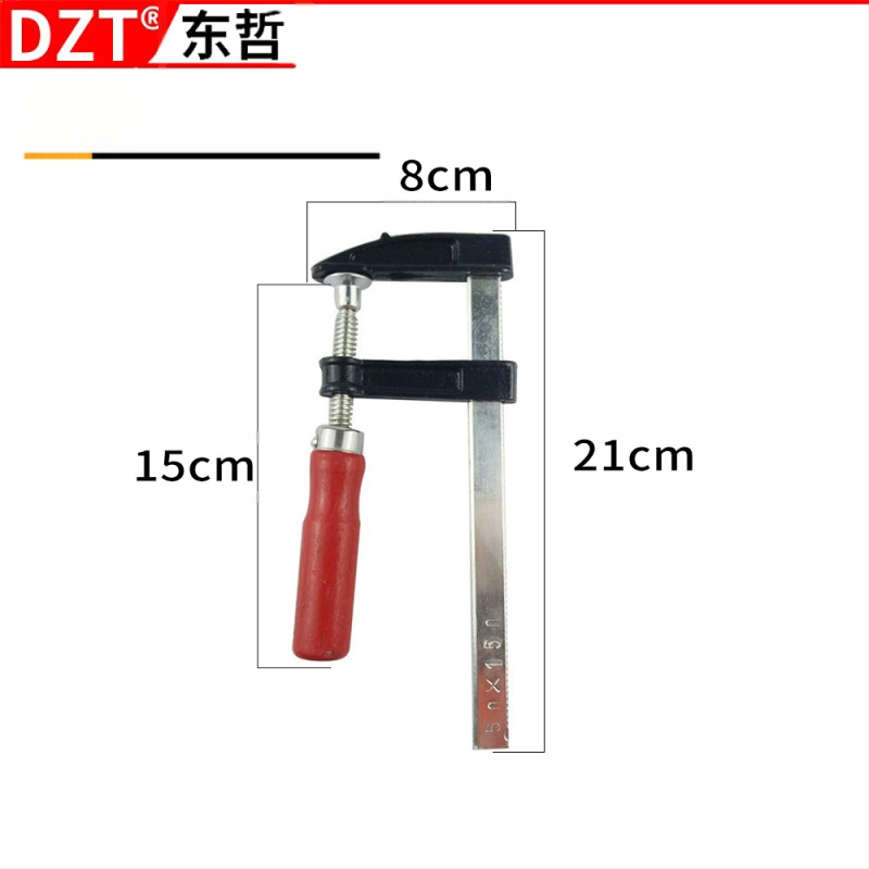 Дърводелска F‑щипка, 4–30 инча, пластмасова глава, марка DZT/Dongzhe