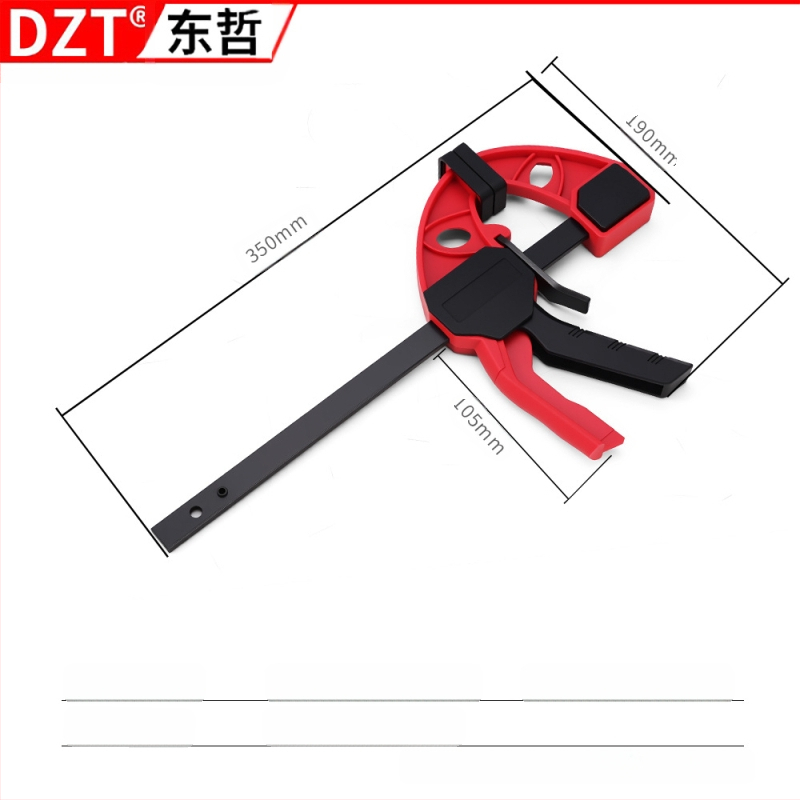 Дърводелска F‑щипка, 4–30 инча, пластмасова глава, марка DZT/Dongzhe