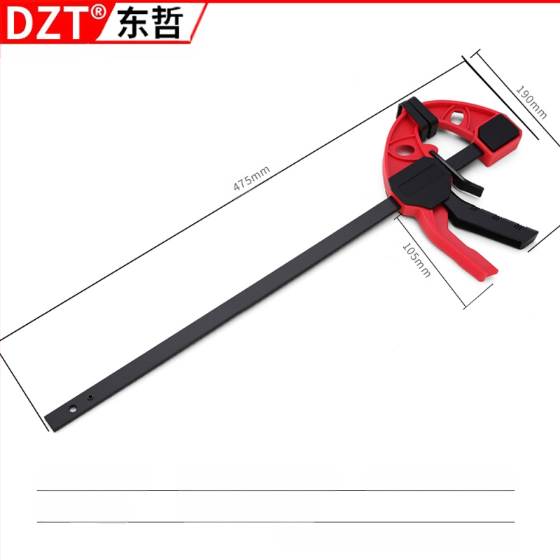 Дърводелска F‑щипка, 4–30 инча, пластмасова глава, марка DZT/Dongzhe