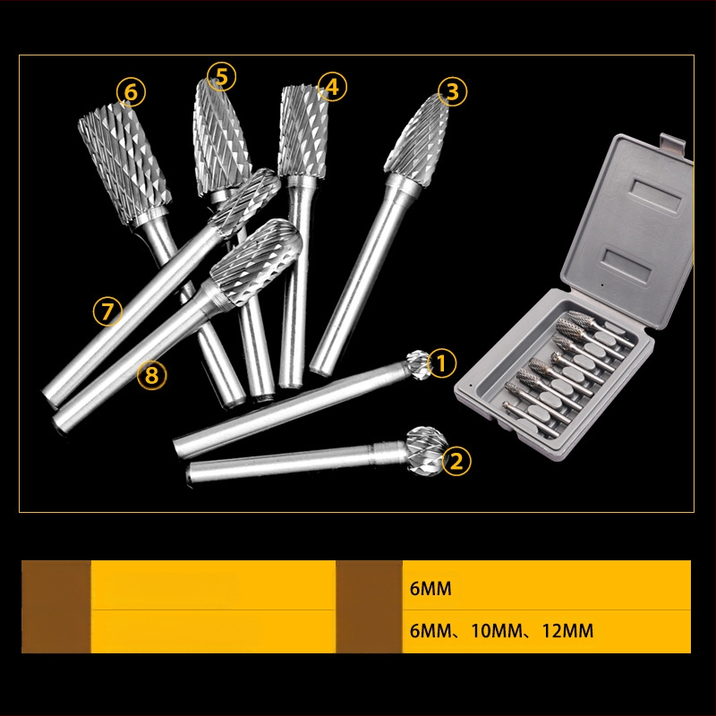 Puitöötluse pöörlevad lihvimisharjad – 10 tk, süsinikteras, kaubamärk DZT/Dongzhe