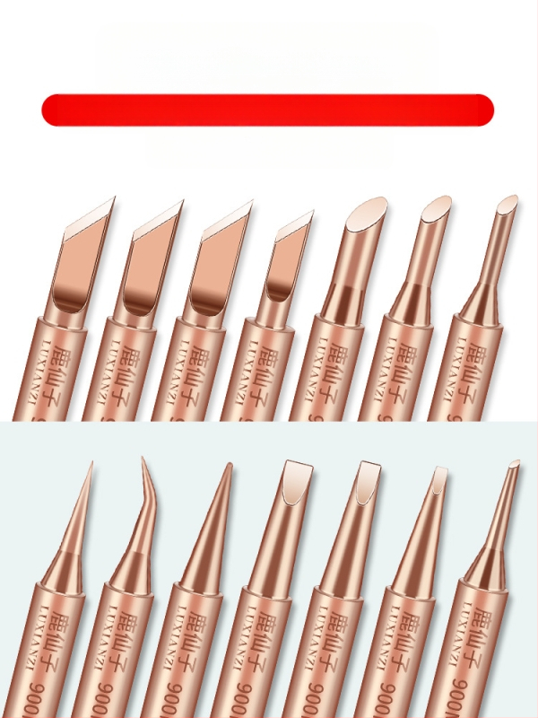 Vrh za lemilicu od čistog bakra, unutarnje grijanje, konstantna temperatura, oštar vrh, vrh u obliku kopita