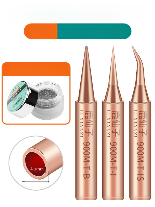 Vrh za lemilicu od čistog bakra, unutarnje grijanje, konstantna temperatura, oštar vrh, vrh u obliku kopita