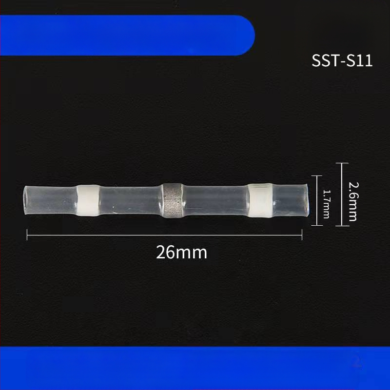 Комплект термозакриващи терминали със запояващи пръстени и тръби, 50 броя; Бранд ZJBOSAI; Изолационен материал PE; Корпус PE; Приложение: електрически монтажи; Номинална мощност: 24