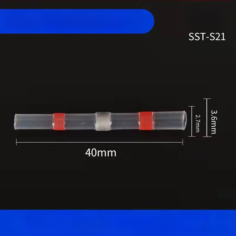 Комплект термозакриващи терминали със запояващи пръстени и тръби, 50 броя; Бранд ZJBOSAI; Изолационен материал PE; Корпус PE; Приложение: електрически монтажи; Номинална мощност: 24