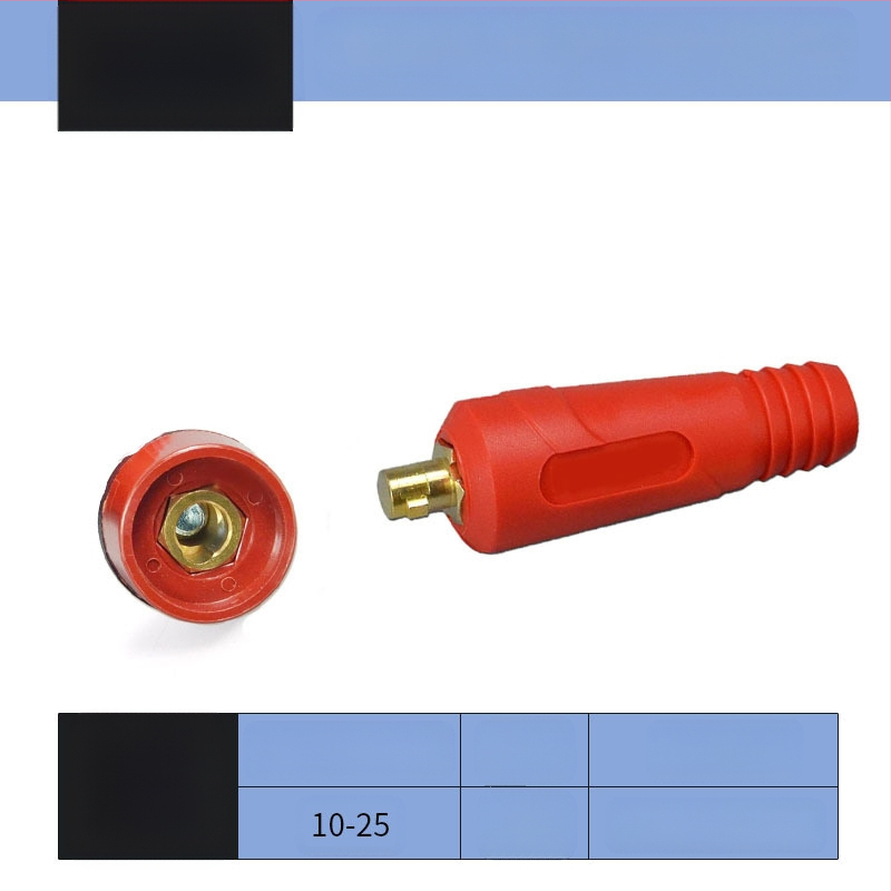 Заваръчен кабелен конектор с DKJ бърз щепсел, европейски стил, заваряване, марка Hua Xiao — DKJ10-25, DKJ35-50, DKJ50-70