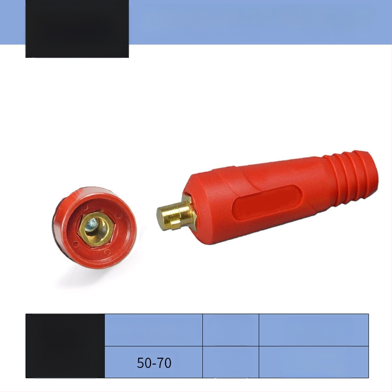 Заваръчен кабелен конектор с DKJ бърз щепсел, европейски стил, заваряване, марка Hua Xiao — DKJ10-25, DKJ35-50, DKJ50-70