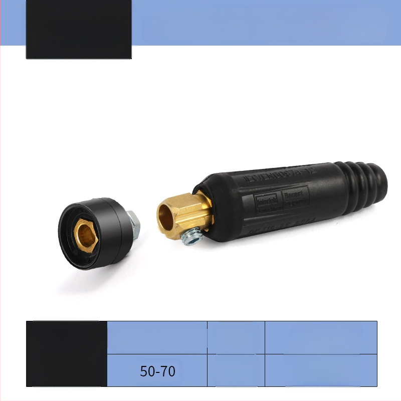 Заваръчен кабелен конектор с DKJ бърз щепсел, европейски стил, заваряване, марка Hua Xiao — DKJ10-25, DKJ35-50, DKJ50-70