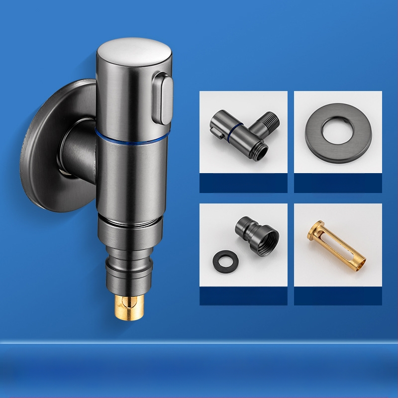 Βρύση πλυντηρίου με χαλκό σώμα, βαλβίνα τύπου Τ, σύνδεση με βίδες, κεραμικός πυρήνας βαλβίδας, θερμοκρασία λειτουργίας 0–90°C