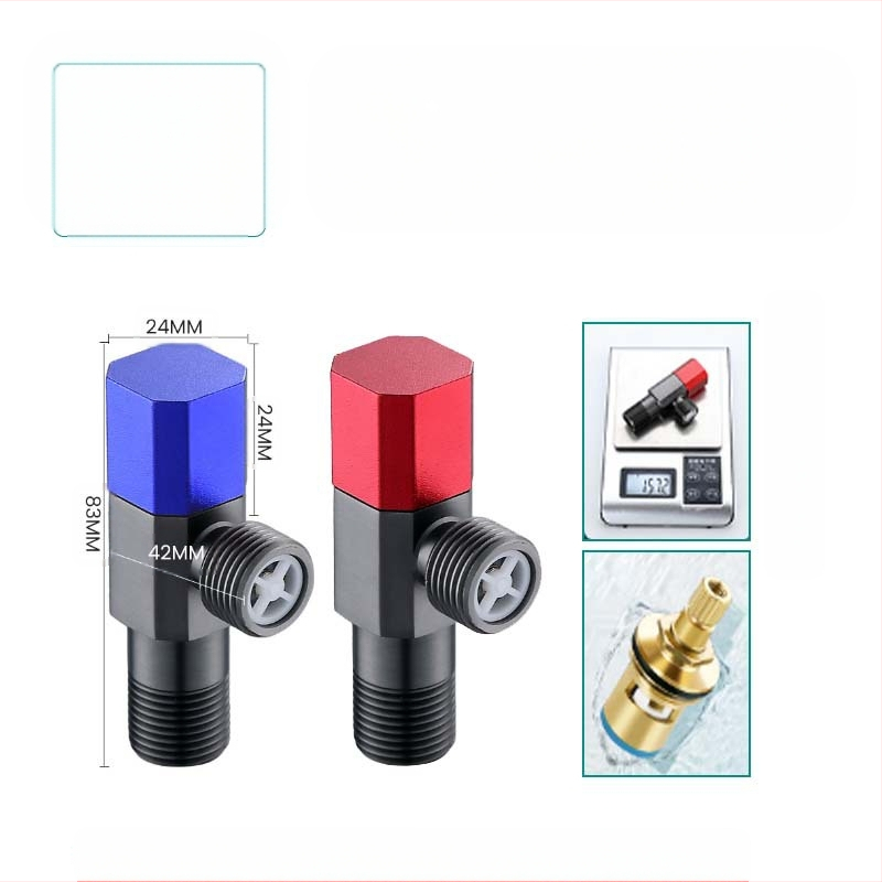 304 неръждаема стомана ъглов клапан с триходова функция, стенен монтаж, за тоалетна, водонагревател и смесител, работно налягане 0.8 MPa