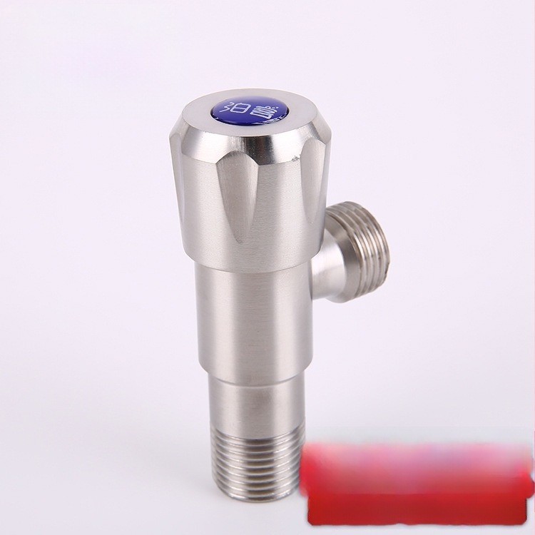 304 неръждаема стомана ъглова клапан с удължено тяло, двойно водоснабдяване и двойно управление за водогреатели и тоалетни