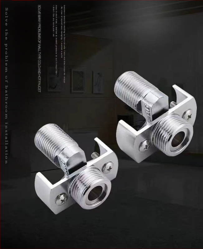 Vaskist universaalne nurga dušivalve paigaldustarvik, seinale sisse ehitatud, pikendatud, reguleeritav nurk