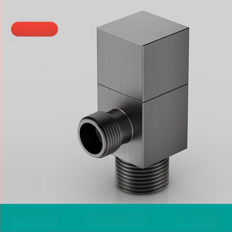 Меден триъгълен клапан, квадратен ъглов клапан за бойлер и тоалетна, модел ZDsjf06, материал: мед, монтаж: резба, приложение: бойлер, тоалетна и пералня, тегло 160 g