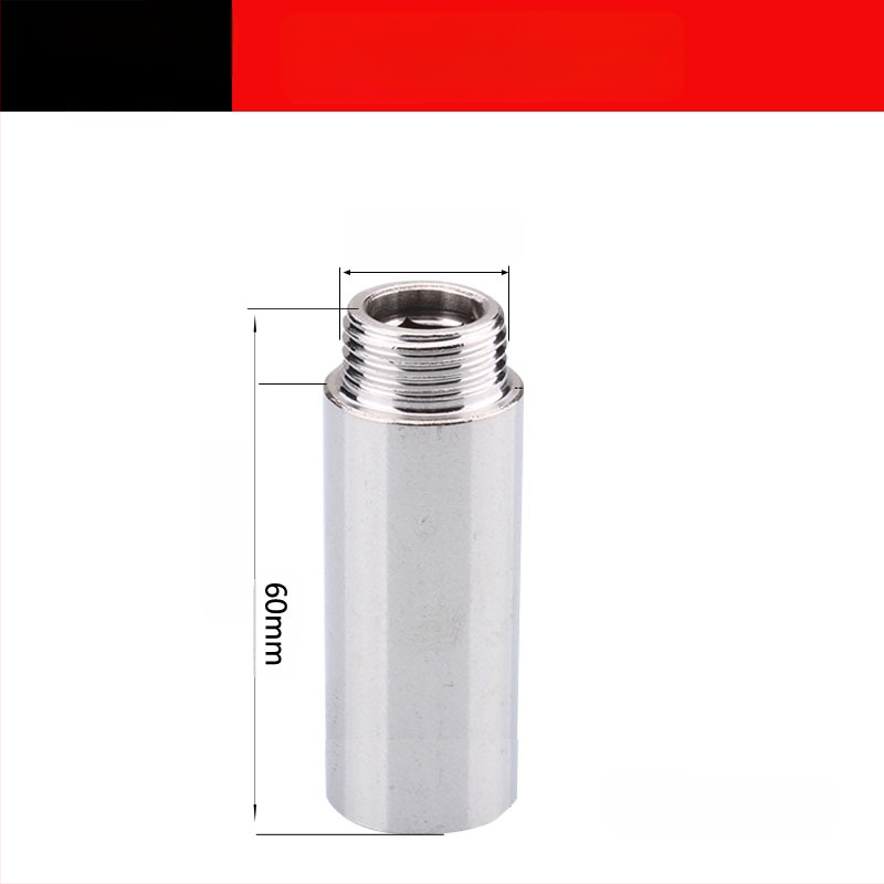 Резбован удължителен свързвач за тръби, за хардуерни връзки, двукраен дебел тръбен фитинг