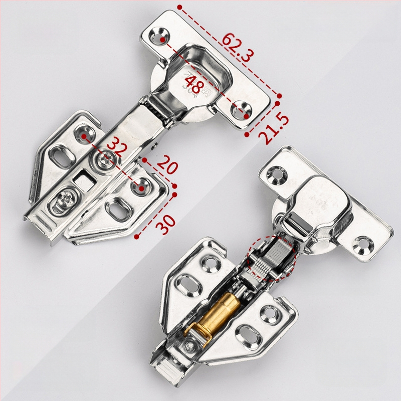 Leyoujia Šarnyro tvirtinimo plokštelė spintoms – nerūdijančiojo plieno, šlifuota paviršiaus