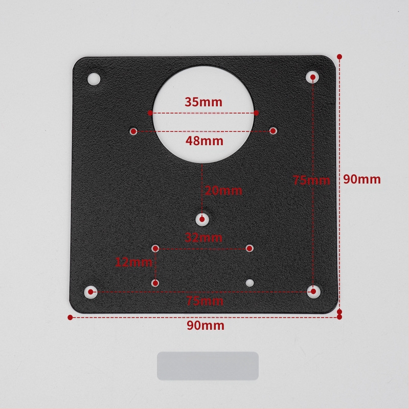 Leyoujia Šarnyro tvirtinimo plokštelė spintoms – nerūdijančiojo plieno, šlifuota paviršiaus