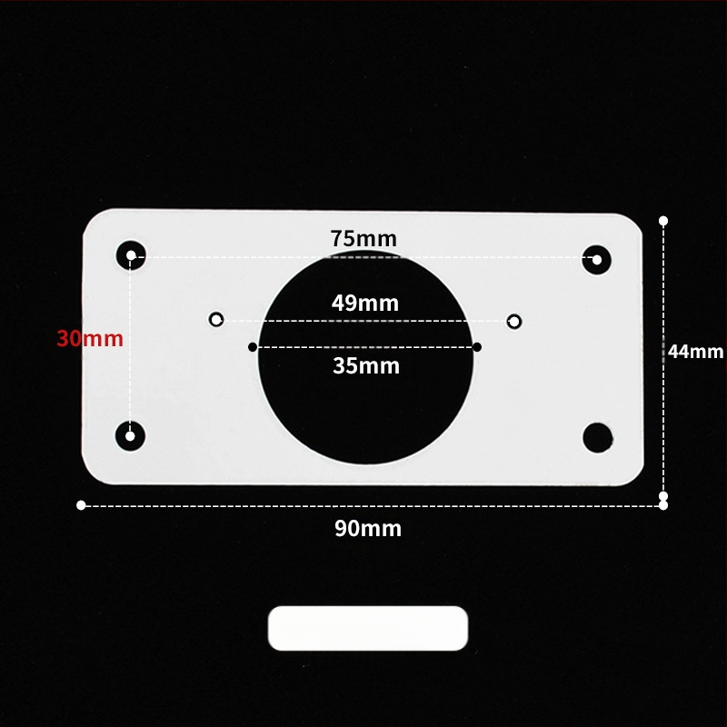 Leyoujia Šarnyro tvirtinimo plokštelė spintoms – nerūdijančiojo plieno, šlifuota paviršiaus