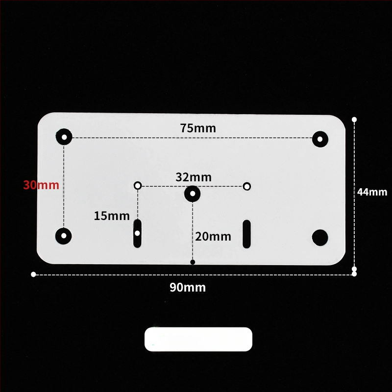Leyoujia Šarnyro tvirtinimo plokštelė spintoms – nerūdijančiojo plieno, šlifuota paviršiaus
