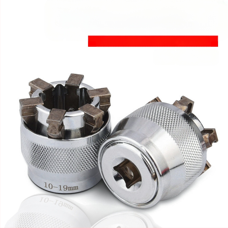 Többfunkciós dugókulcs készlet gyors racsnis mechanizmussal, dupla fejű, állítható végződések (metrikus, szerszámacél, krómozott bevonat)