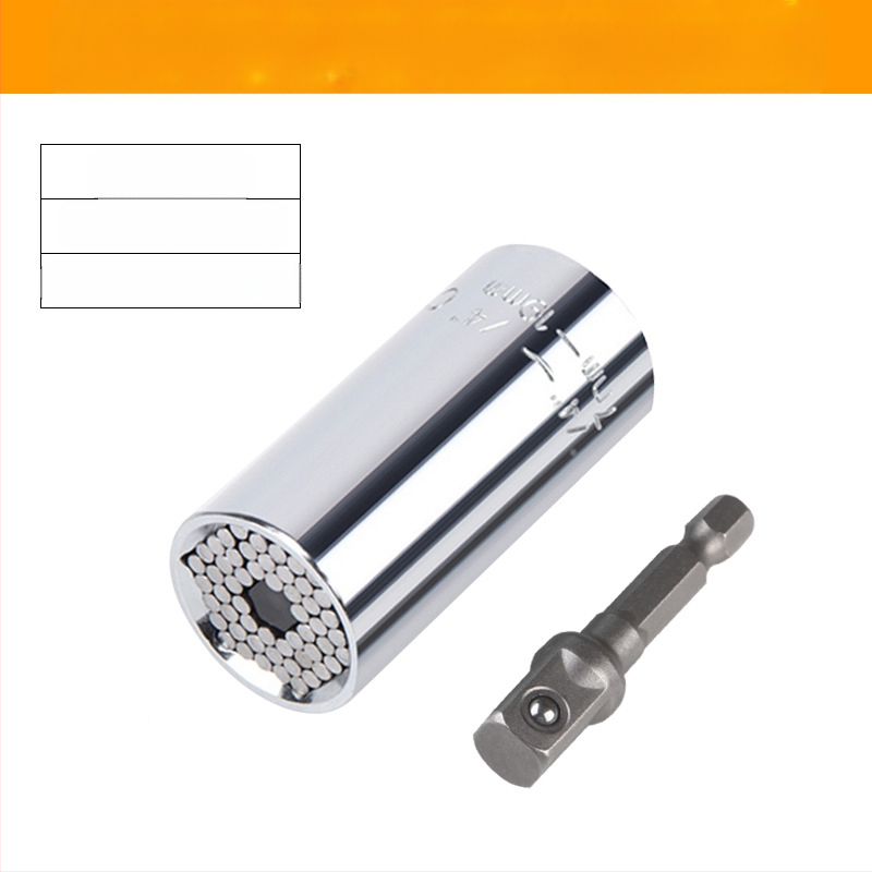 Többfunkciós dugókulcs készlet gyors racsnis mechanizmussal, dupla fejű, állítható végződések (metrikus, szerszámacél, krómozott bevonat)