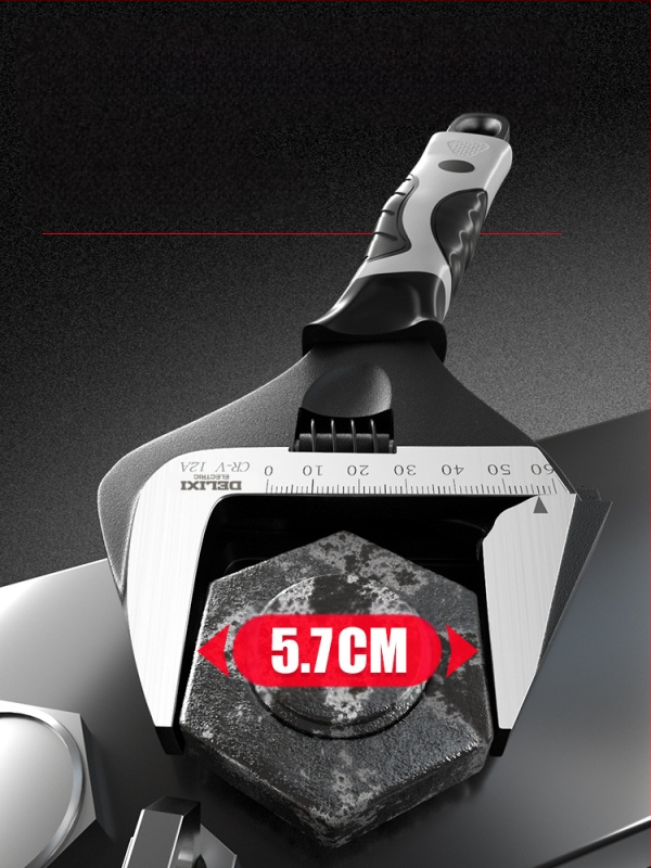 Állítható csavarkulcs nagy nyílással, többfunkciós kéziszerszám, króm-vanádium acél