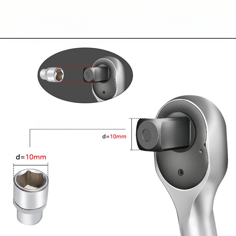 Rats momenta atslēga komplekts, 8 gab., hroma-vanādija tērauds, pulēta virsma, precizitāte ±3