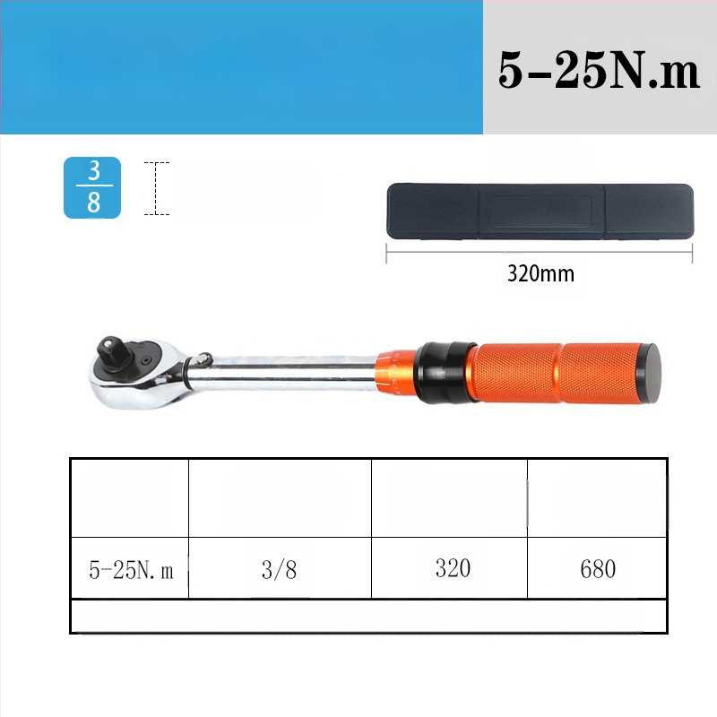 Rats momenta atslēga komplekts, 8 gab., hroma-vanādija tērauds, pulēta virsma, precizitāte ±3