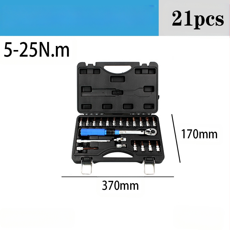 Rats momenta atslēga komplekts, 8 gab., hroma-vanādija tērauds, pulēta virsma, precizitāte ±3