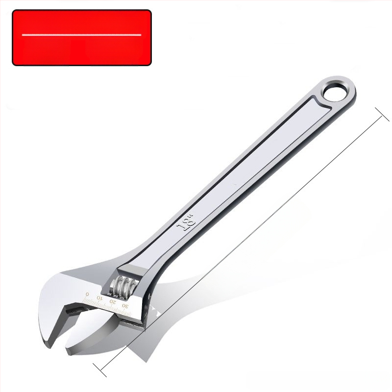 Cheie reglabilă cu deschidere mare, cheie pentru baie și țevi, unelte de reparații manuale | Brand: Other; Material: oțel cu carbon înalt; Tip: cheie cu dinți mobili