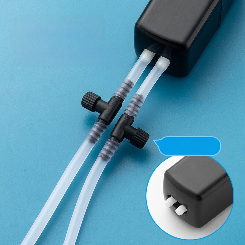 Bao shangya aerator USB cu două orificii pentru acvariu, portabil, pentru interior/ exterior, cu două capete, model 370, greutate 150 g, Import: Nu, Mărci private autorizate: Nu