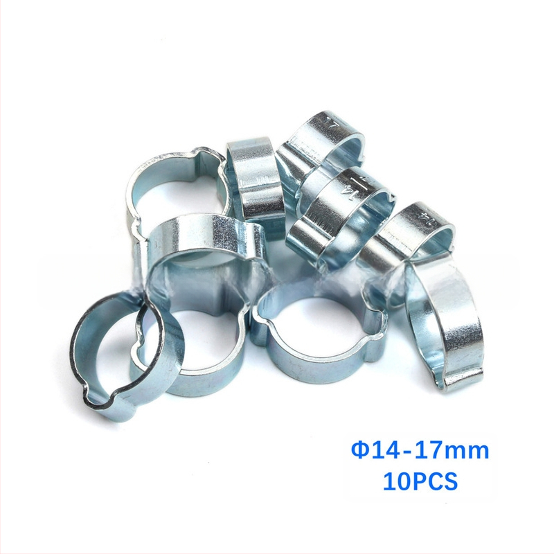 Clamă pentru țevi, cu urechi duble, galvanizată, pentru țevi de 5–20 mm, marcă SY