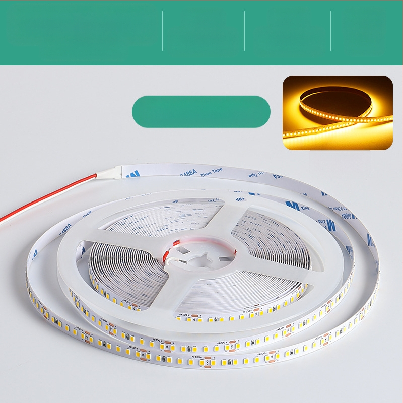 Линейна монохромна LED лента, самозалепваща, 12V, 120 диода, 2835 SMD