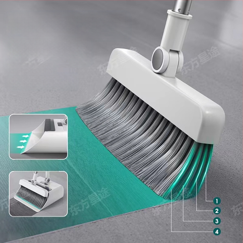 Összecsukható seprű és lapát szett - PP anyag, modell 049, 1 készlet, 0,95 kg