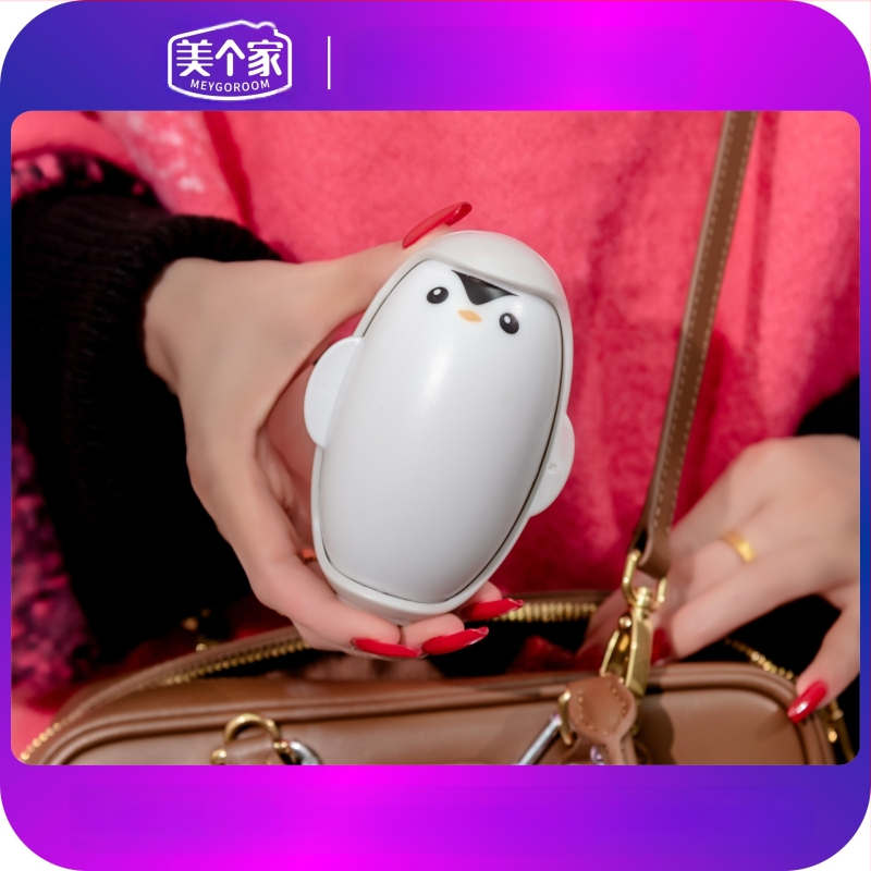 Pingvín alakú ragacsos szőrtelenítő roló – műanyag, modern minimál dizájn, eltávolítja a szőrszálakat