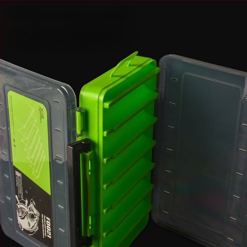 XINLANG žvejybos masalų laikymo dėžutė, dviejų sluoksnių, dvipusė, nešiojama, atspari vandeniui žvejybos reikmenims