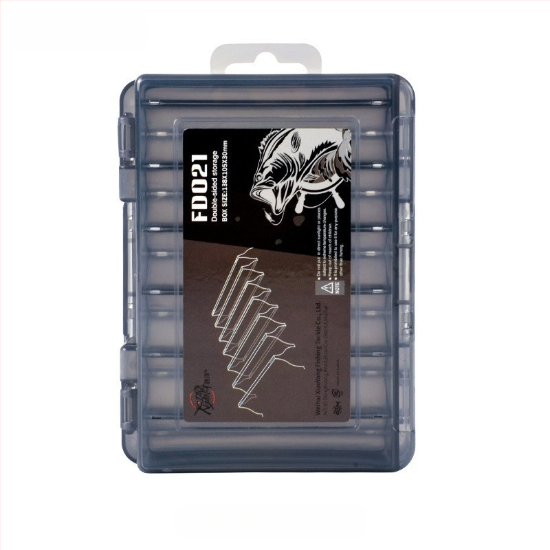 XINLANG žvejybos masalų laikymo dėžutė, dviejų sluoksnių, dvipusė, nešiojama, atspari vandeniui žvejybos reikmenims