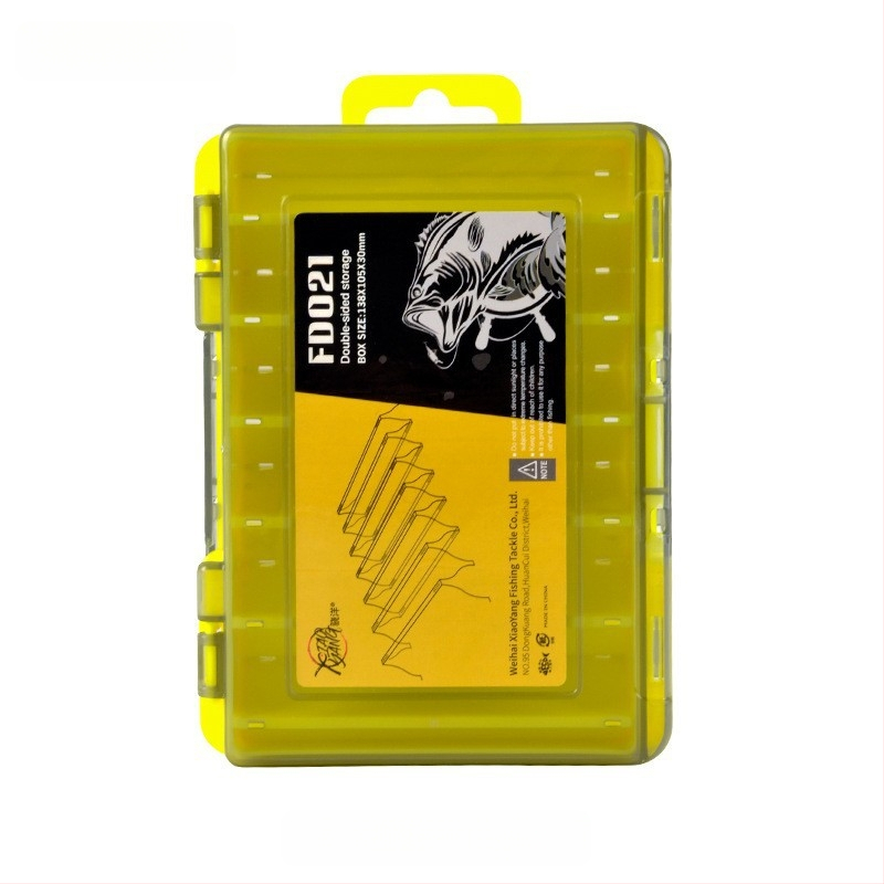 XINLANG žvejybos masalų laikymo dėžutė, dviejų sluoksnių, dvipusė, nešiojama, atspari vandeniui žvejybos reikmenims